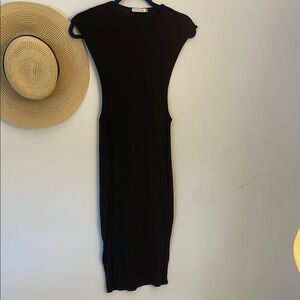 HEART & HIPS | Women’s Black Large Cut Out Sleeveless Midi Dress Size Medium